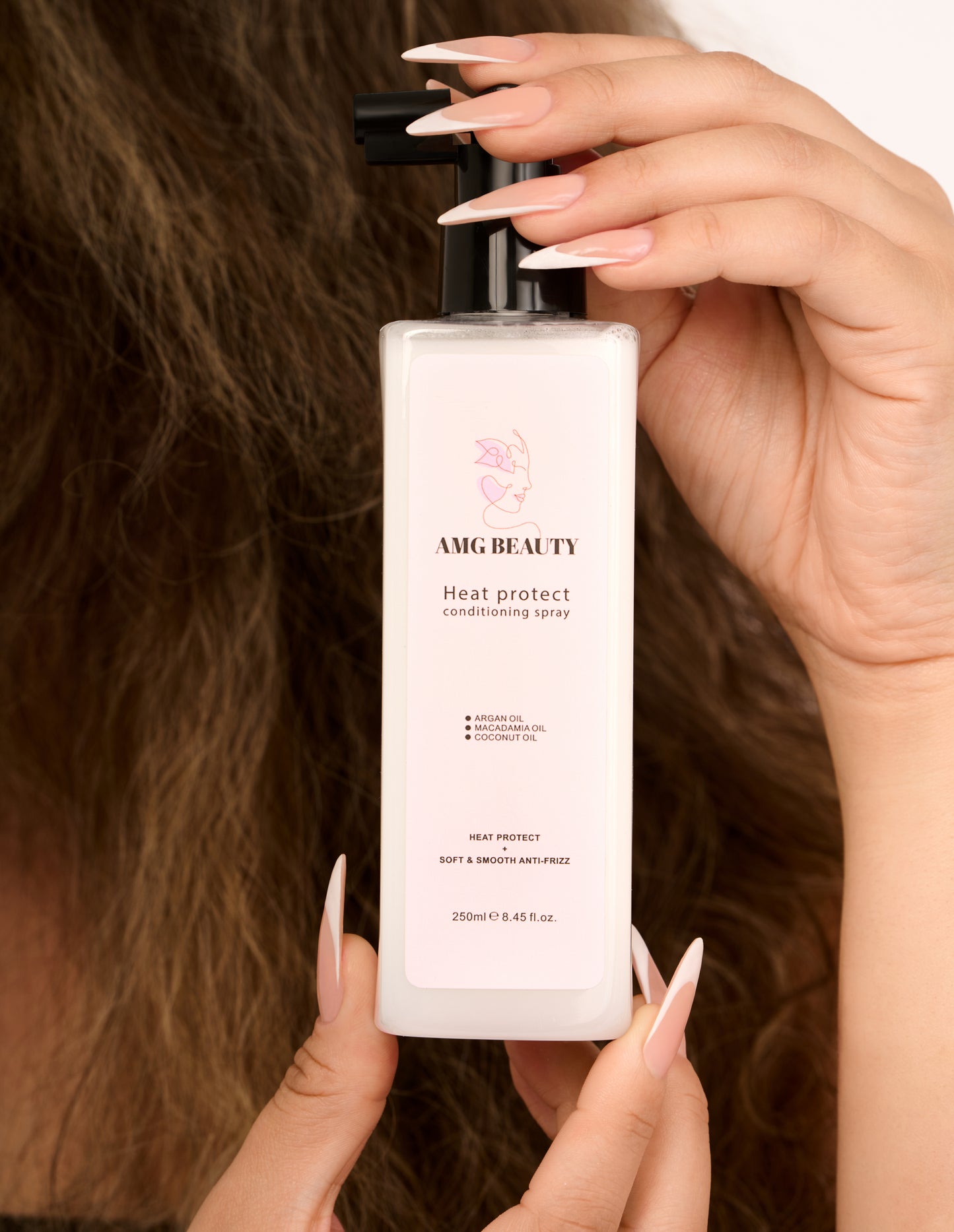 AMG BEAUTY Hair conditioning + heat Protector spray